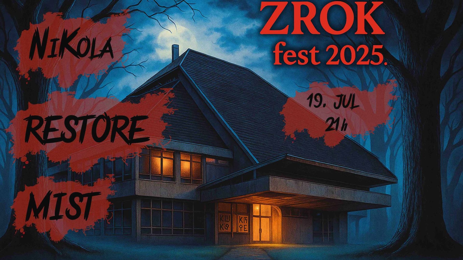 19. 07. Koncert: NiKola, Restore, Mist