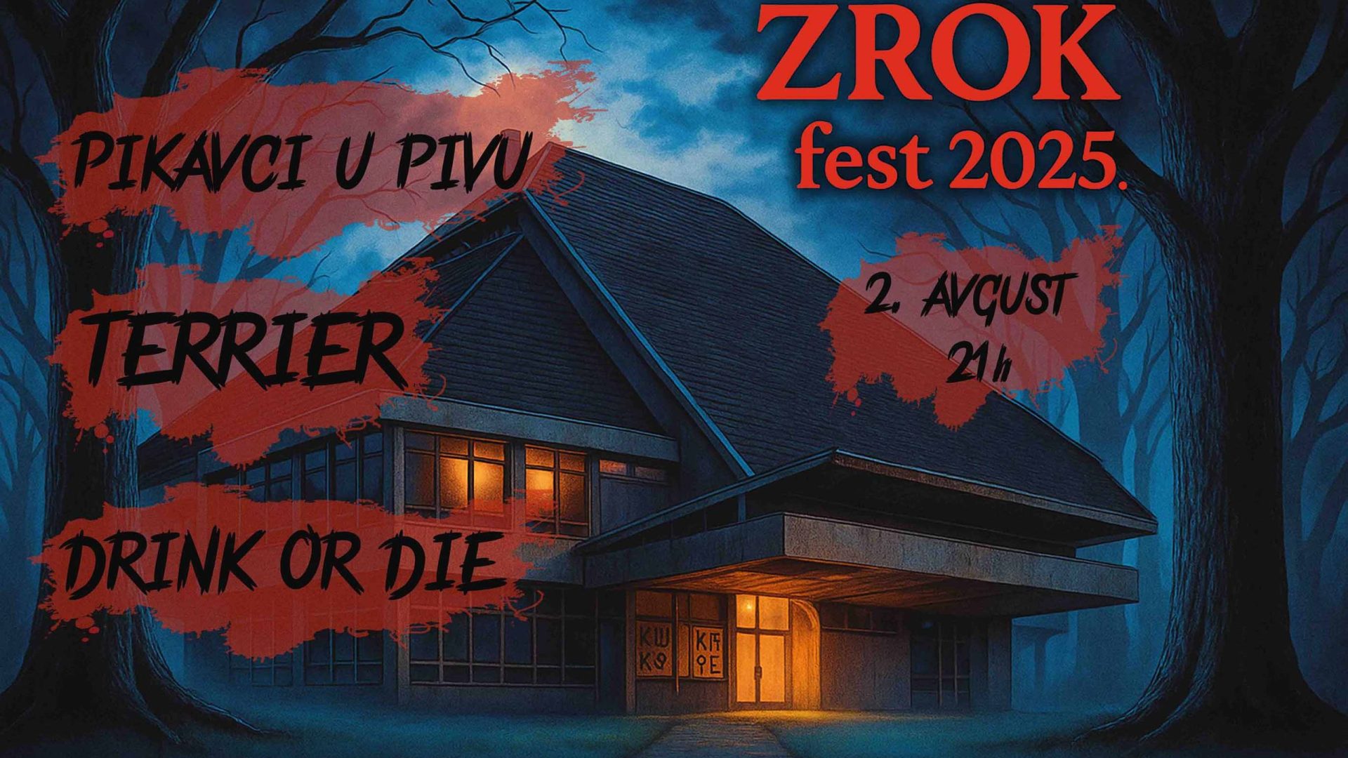 02. 08. Koncert: Pikavci U Pivu, Terrier, Drink Or Die