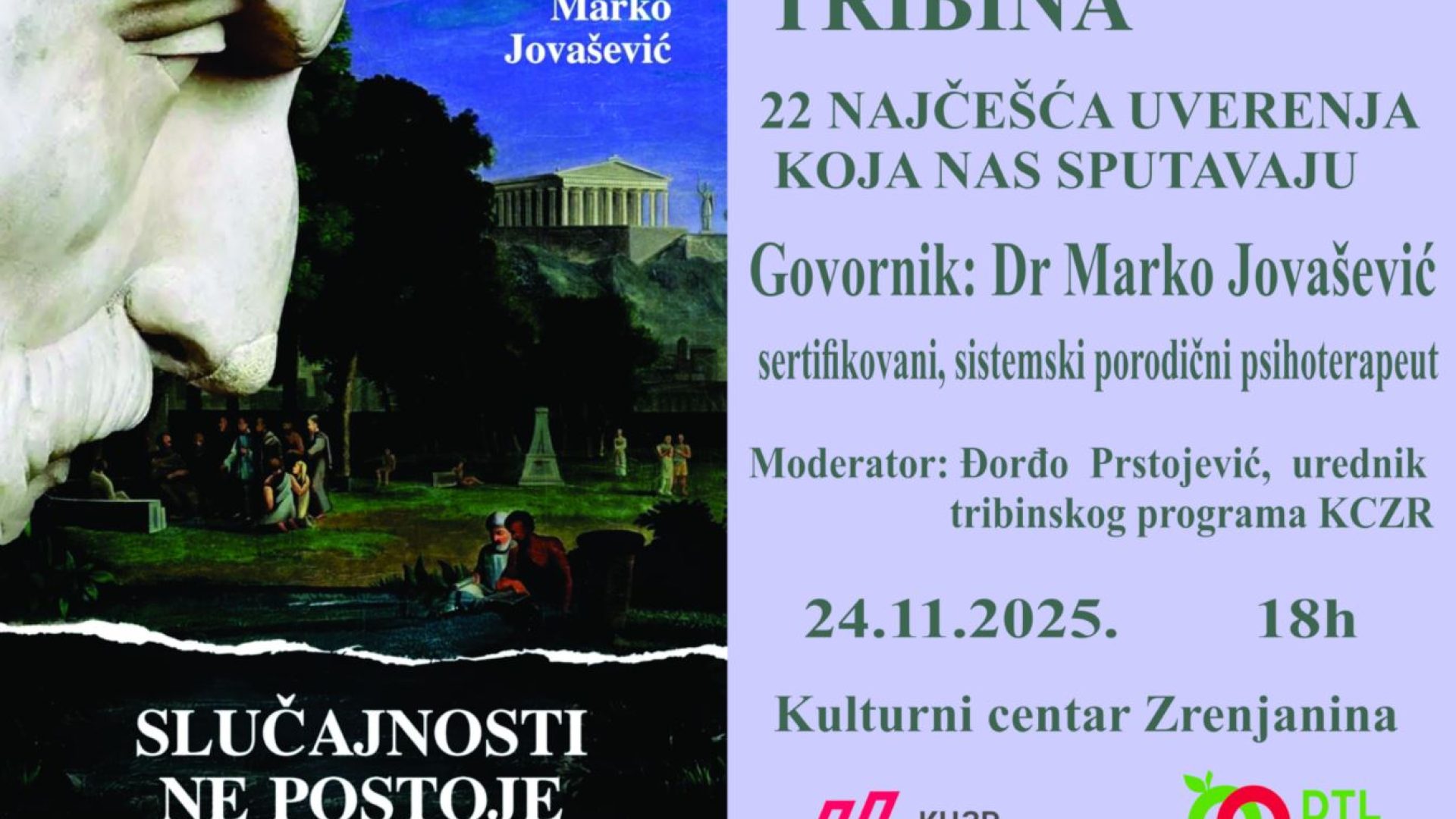 24. 11. Tribina “22 najčešća uverenja koja nas sputavaju”