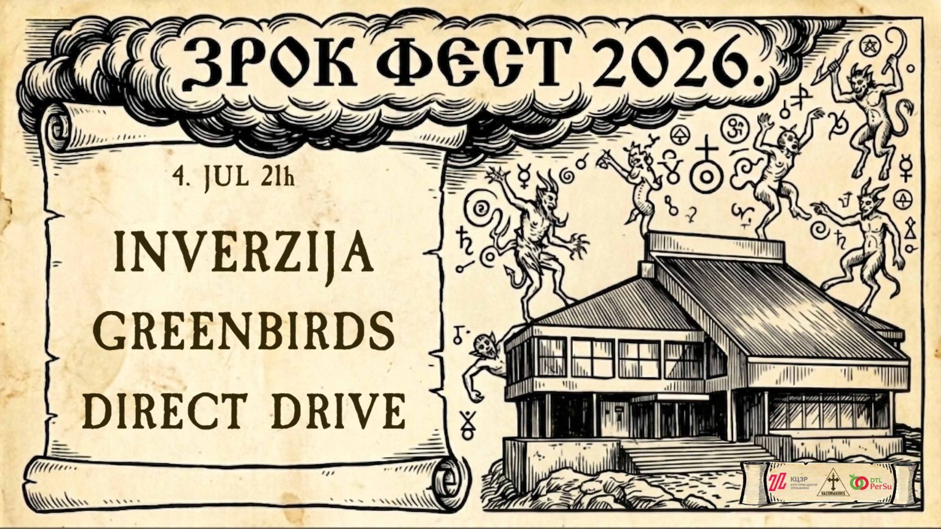 04. 07. ZROK fest: Inverzija, Greenbirds, Direct Drive